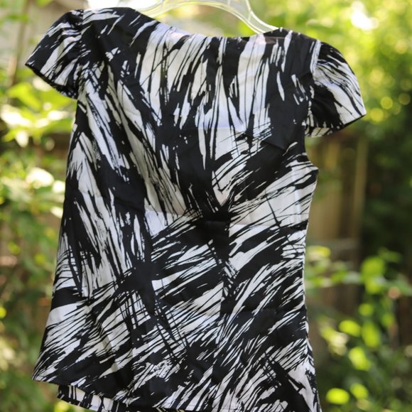 Ann Taylor | real silk abstract blouse - Picture 4 of 7